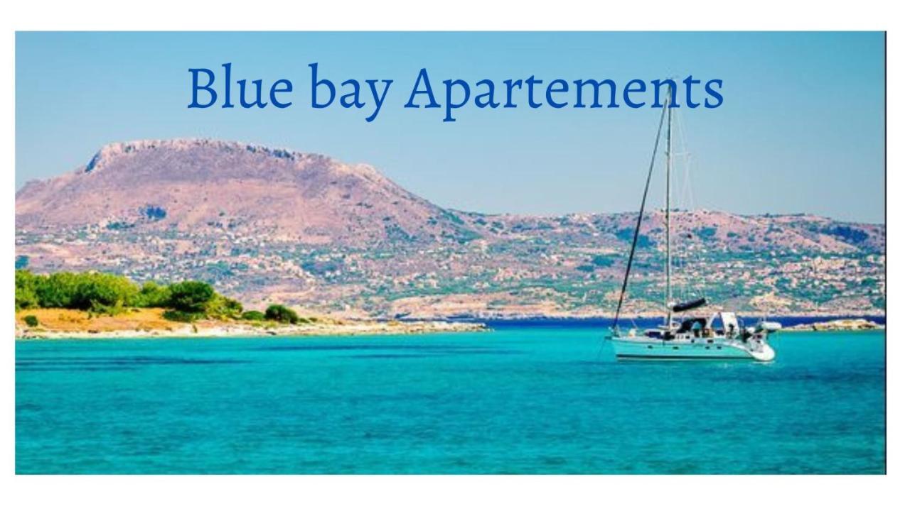 Blue Bay Apartment Hriszí Aktí Haniá Kültér fotó